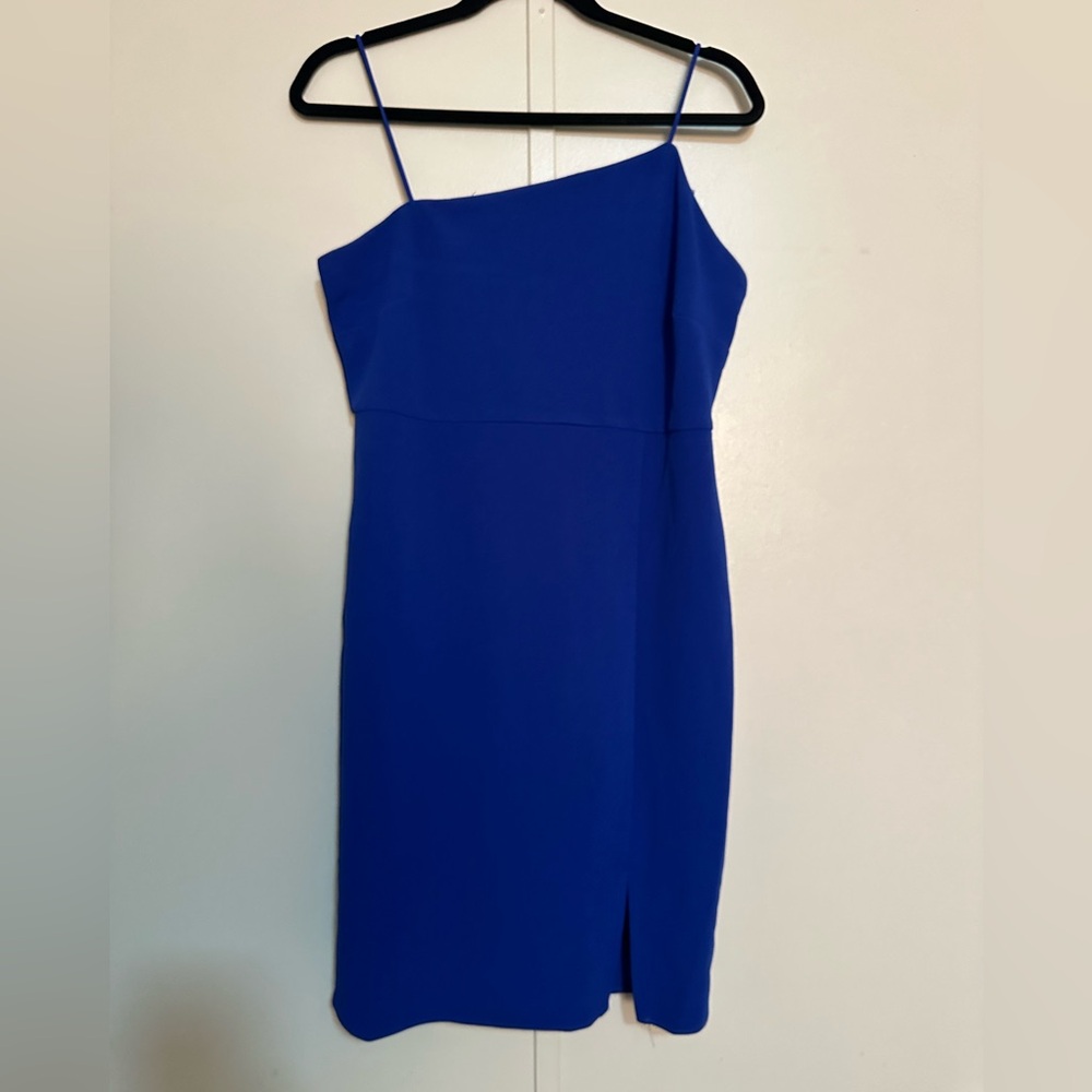 Asymmetrical Blue Dress